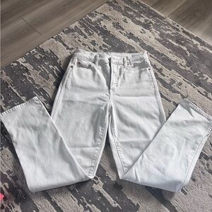 GAP White Straight-Leg Women's Jeans